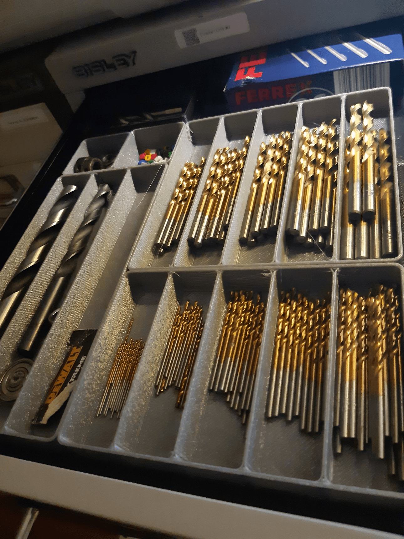 Drill bit storage trays 3d model