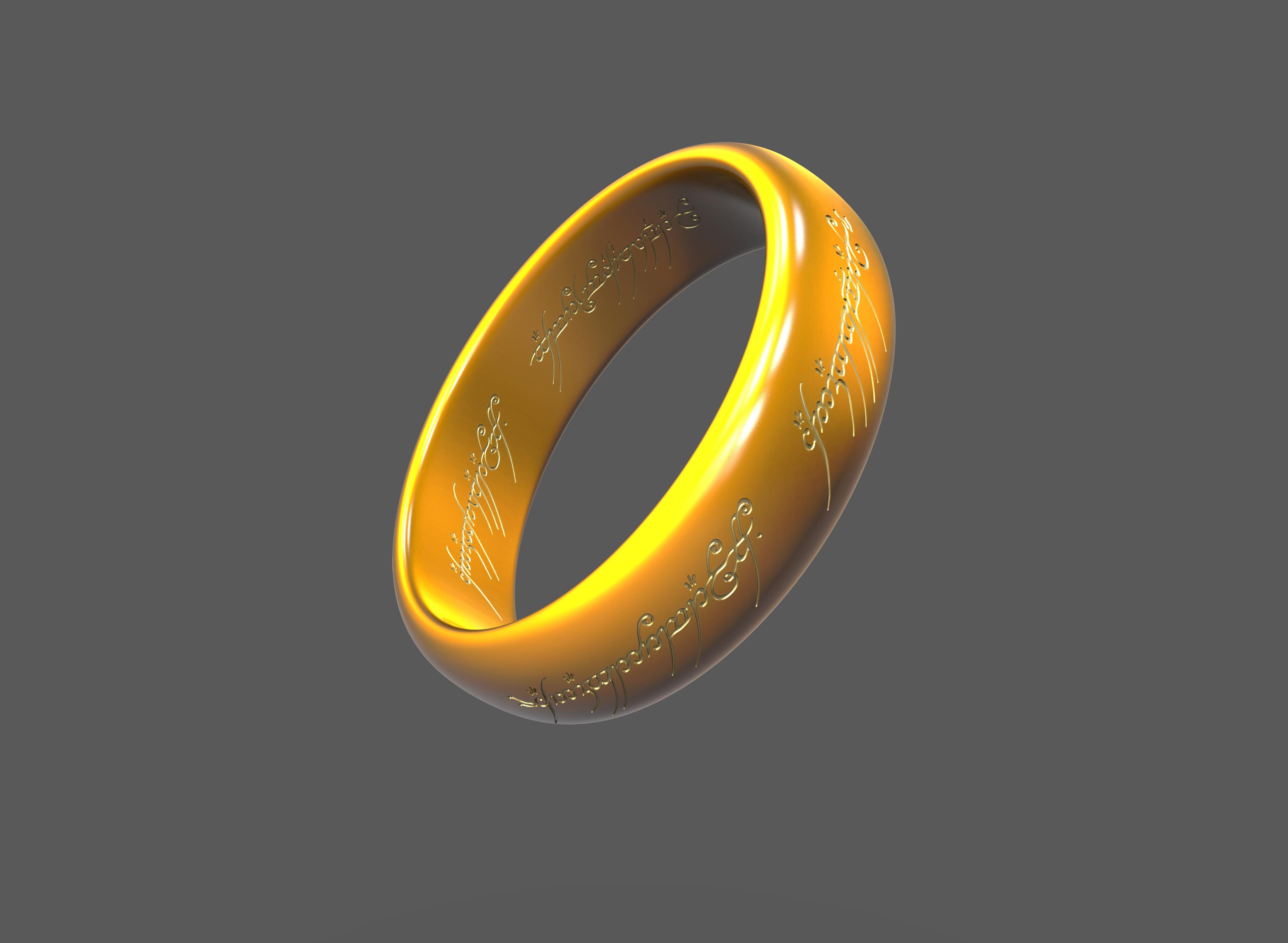 LotR The One Ring 3d model