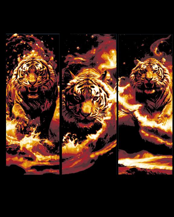 The Mighty Tiger shows itself before the Kill - Set of 3 Bookmarks 3d model