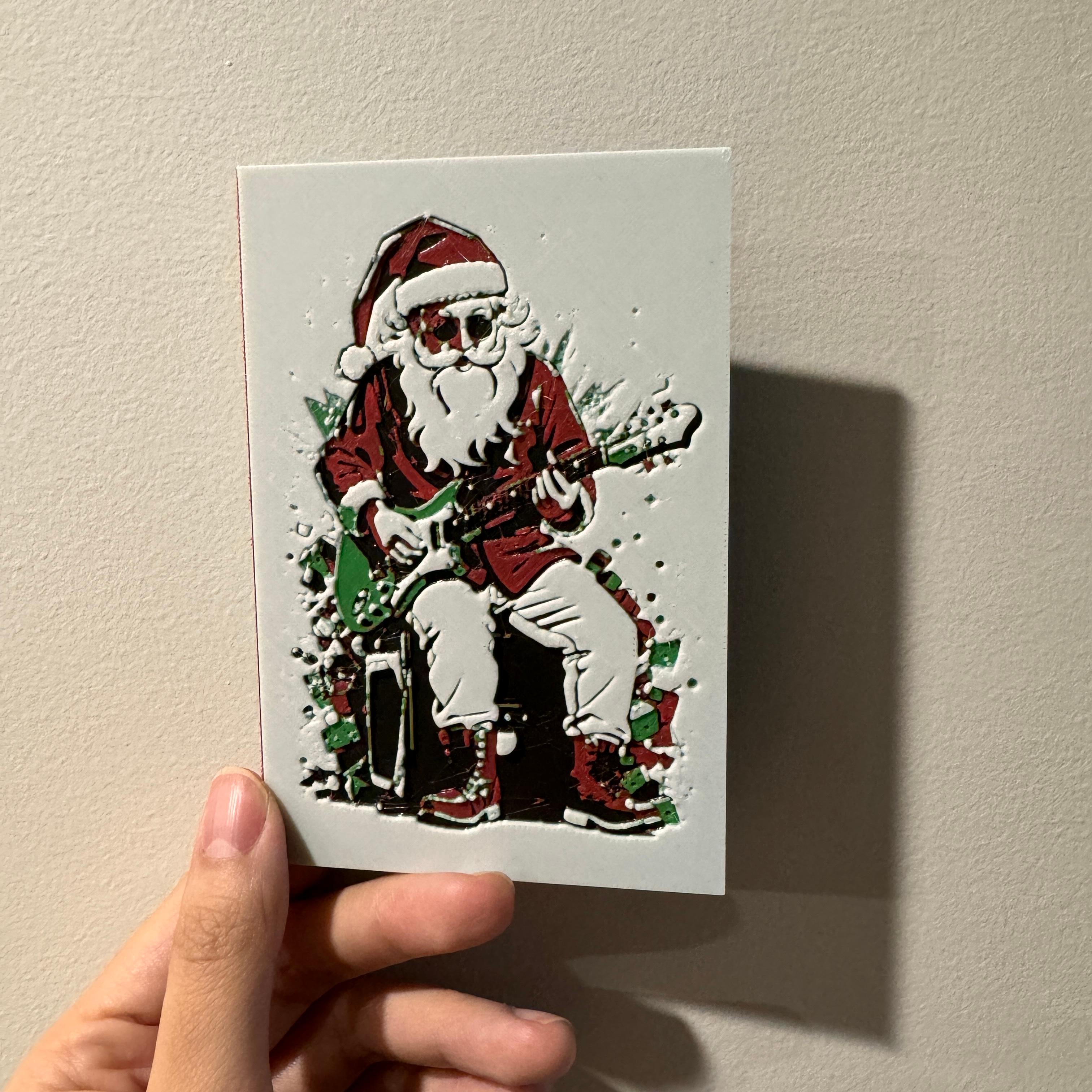 A Rockin' Christmas Card 3d model