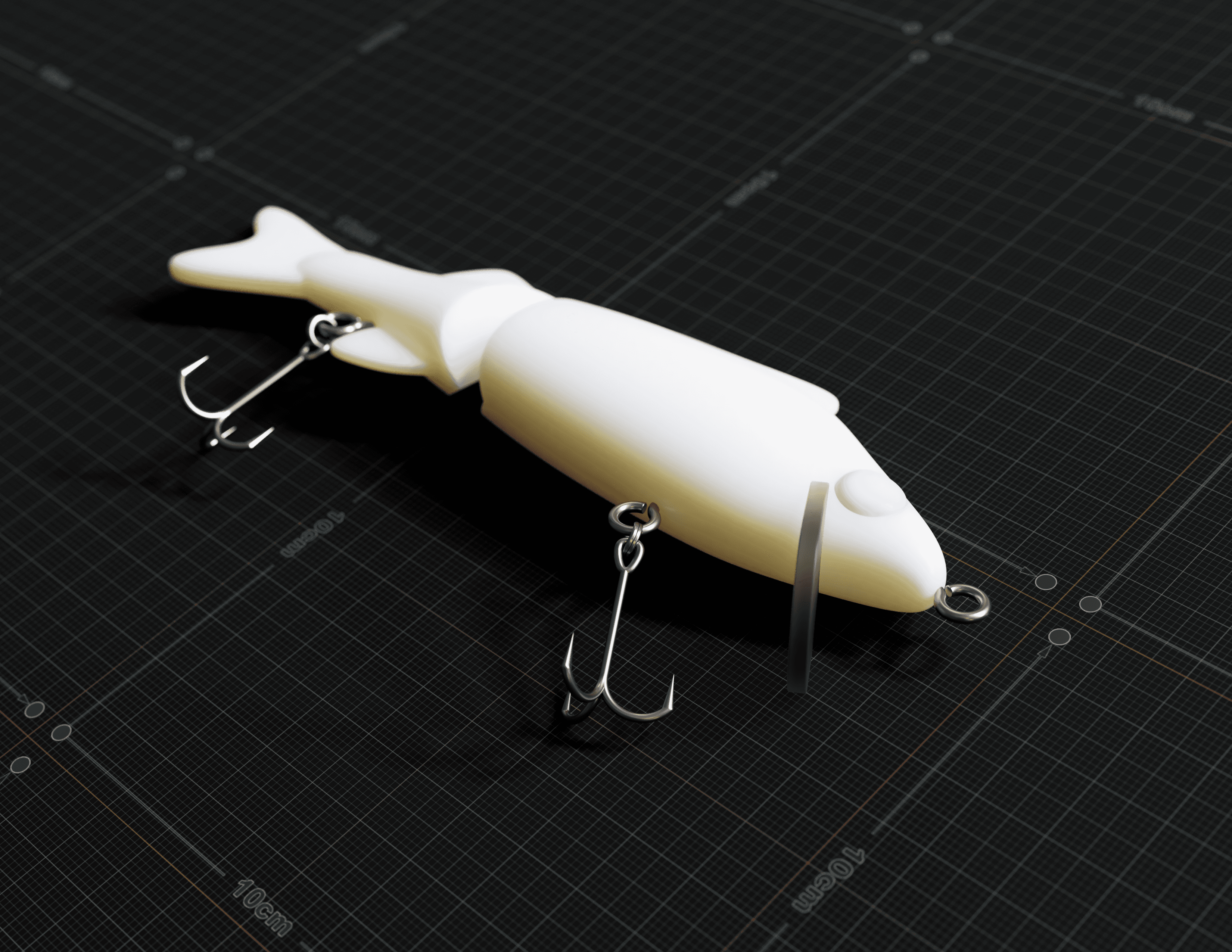 Swimbait Fishing Lure #OutdoorThangs 3d model