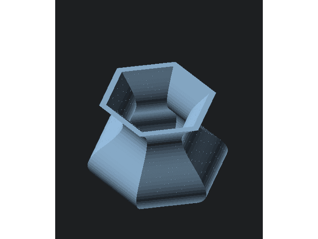 Wavy Planter Vase, Lamp Base Parametric 3d model