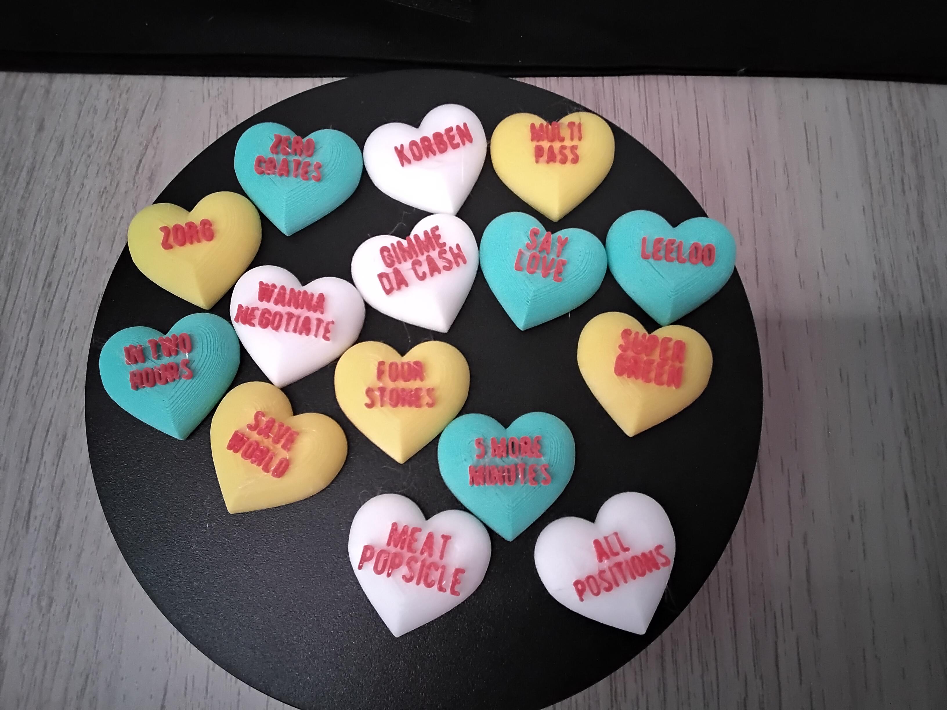 Conversation Hearts - The Fifth Element Edition 3d model