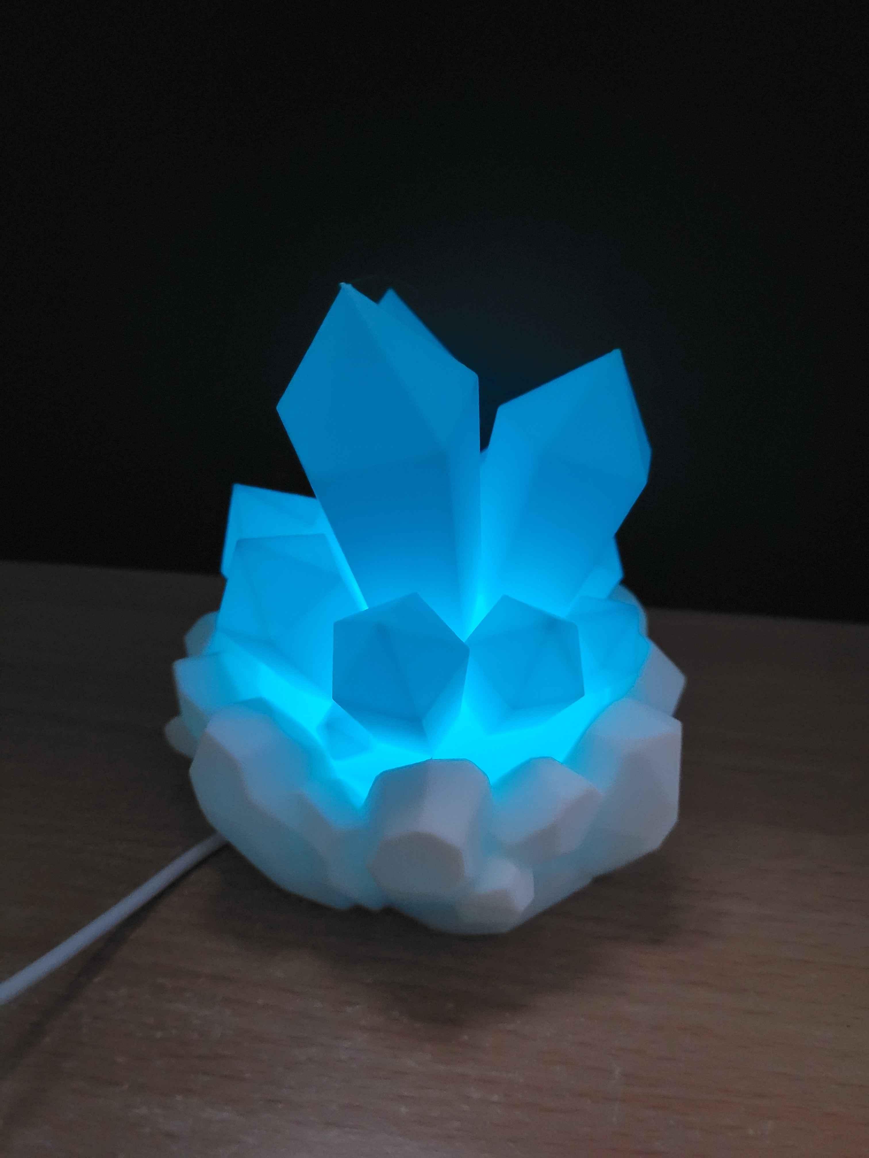 Crystals Lamp or Decoration / No Supports 3d model