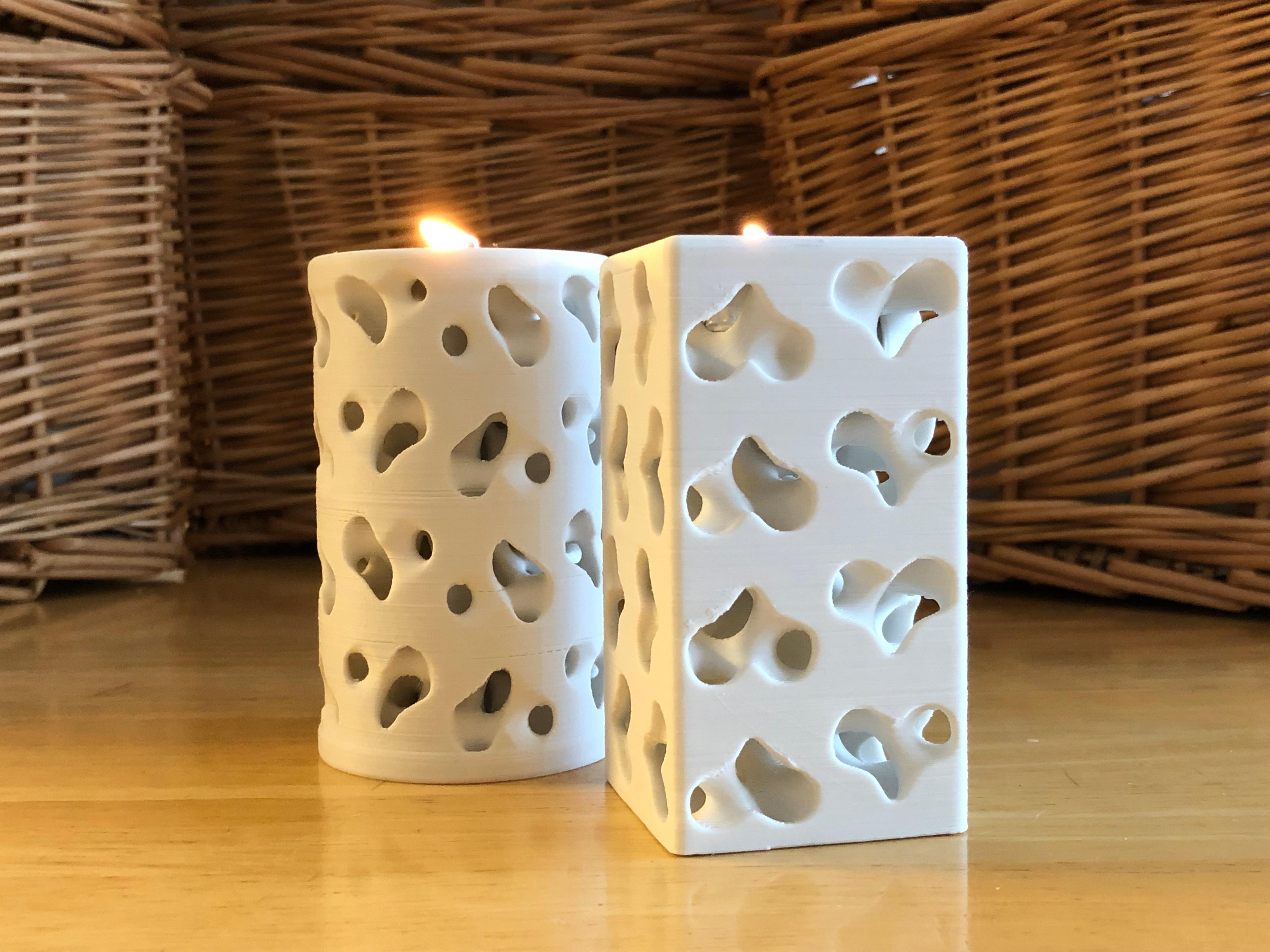 Heartstrings Tealight Holder Square 3d model