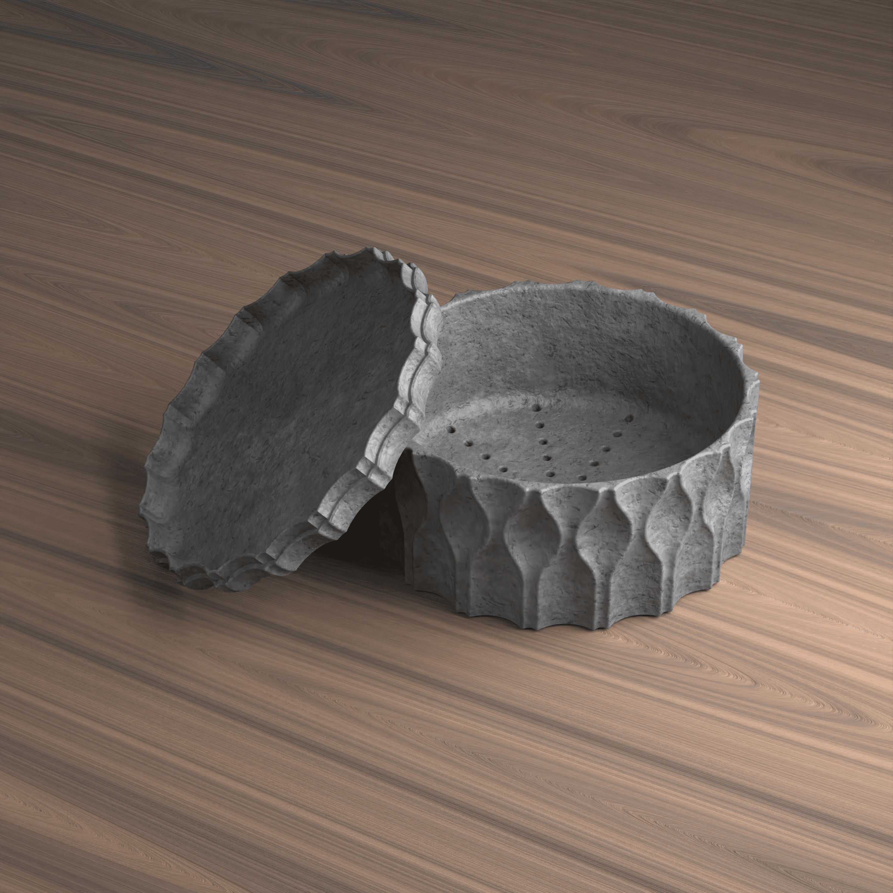 WAVE ALOE PLANTER 2 3d model