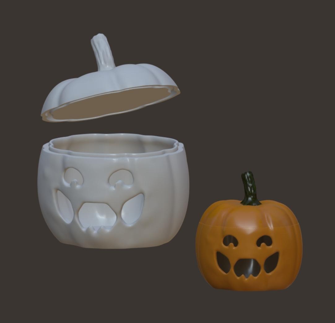 Classic Jack-O Pumpkin Jar 3d model