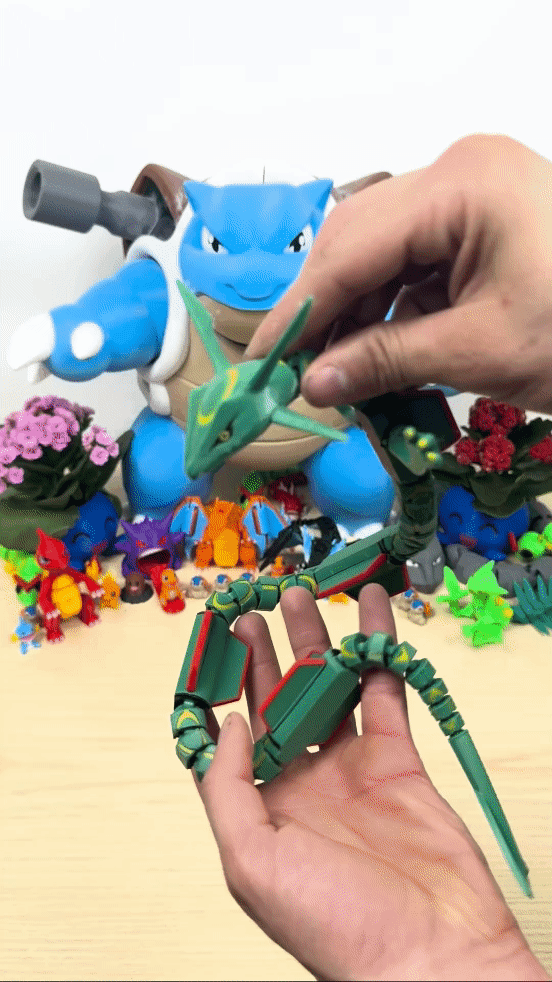 Articulated Pokémon - Rayquaza  3d model