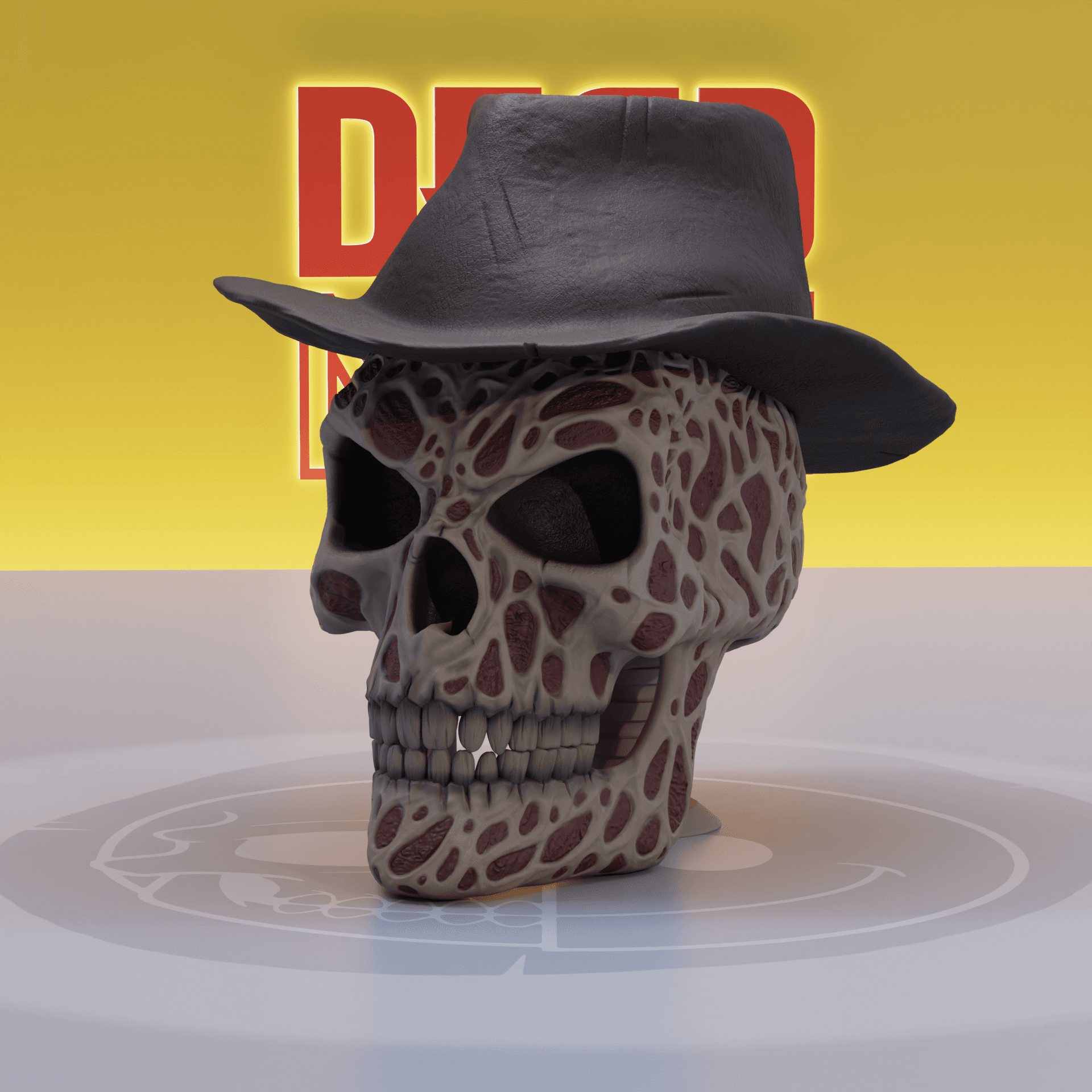 DEADNICE - Freddy Krueger Skull  3d model