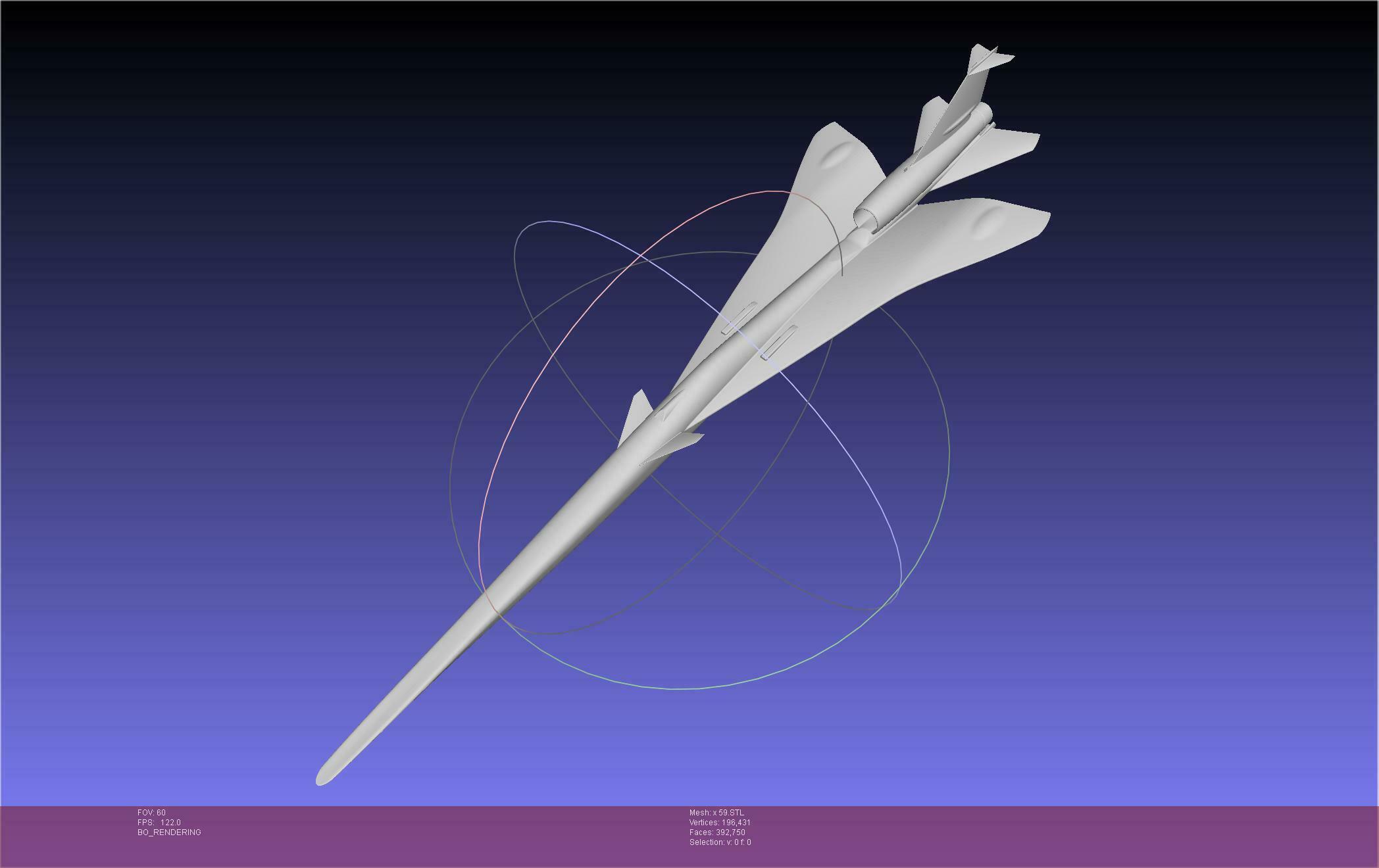 X-59 Quesst Model 3d model