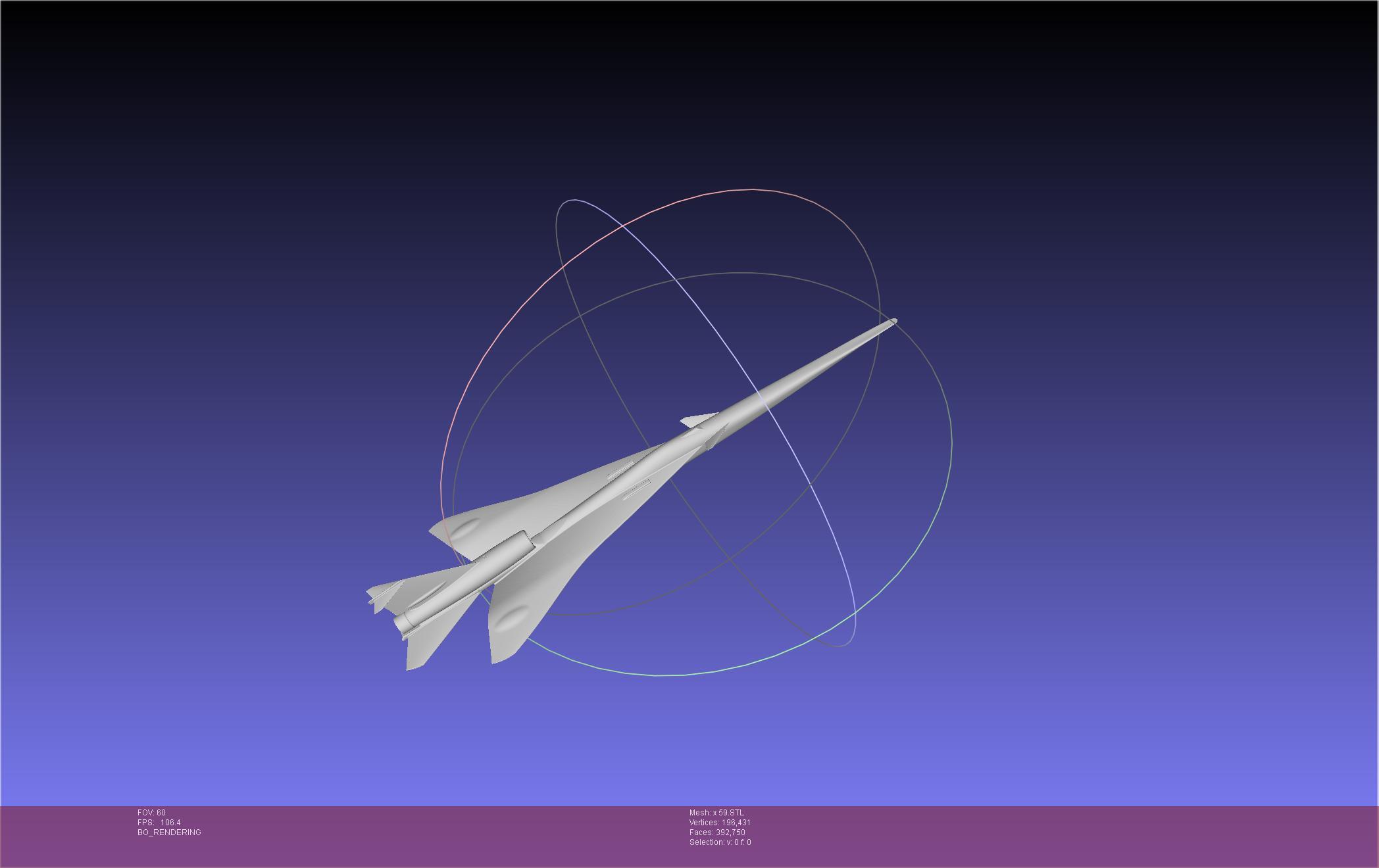 X-59 Quesst Model 3d model