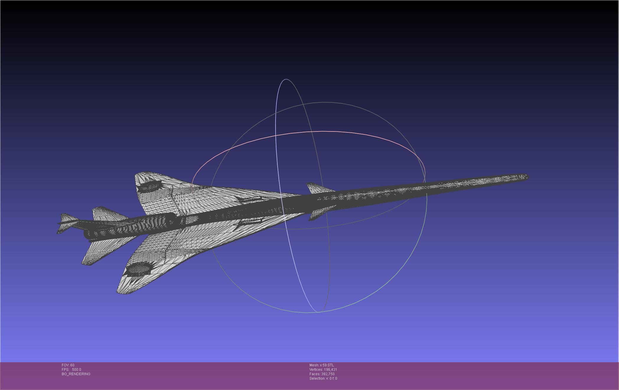 X-59 Quesst Model 3d model