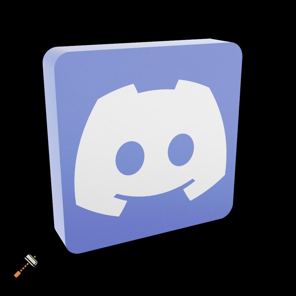 Discord Decoration Multicolor 3d model