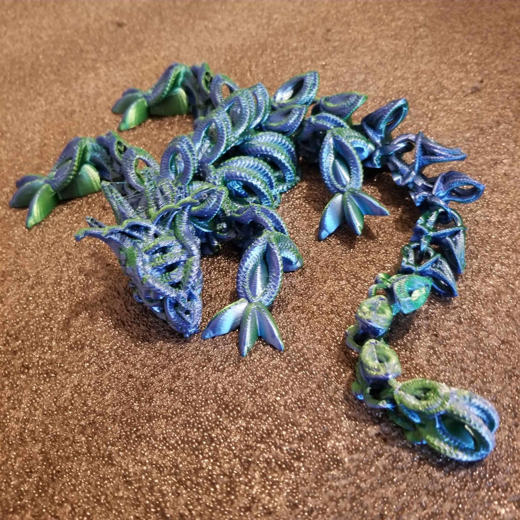 Shakaworld3D Twisted Rope Dragon Lizard 180mm X 180mm 3d model