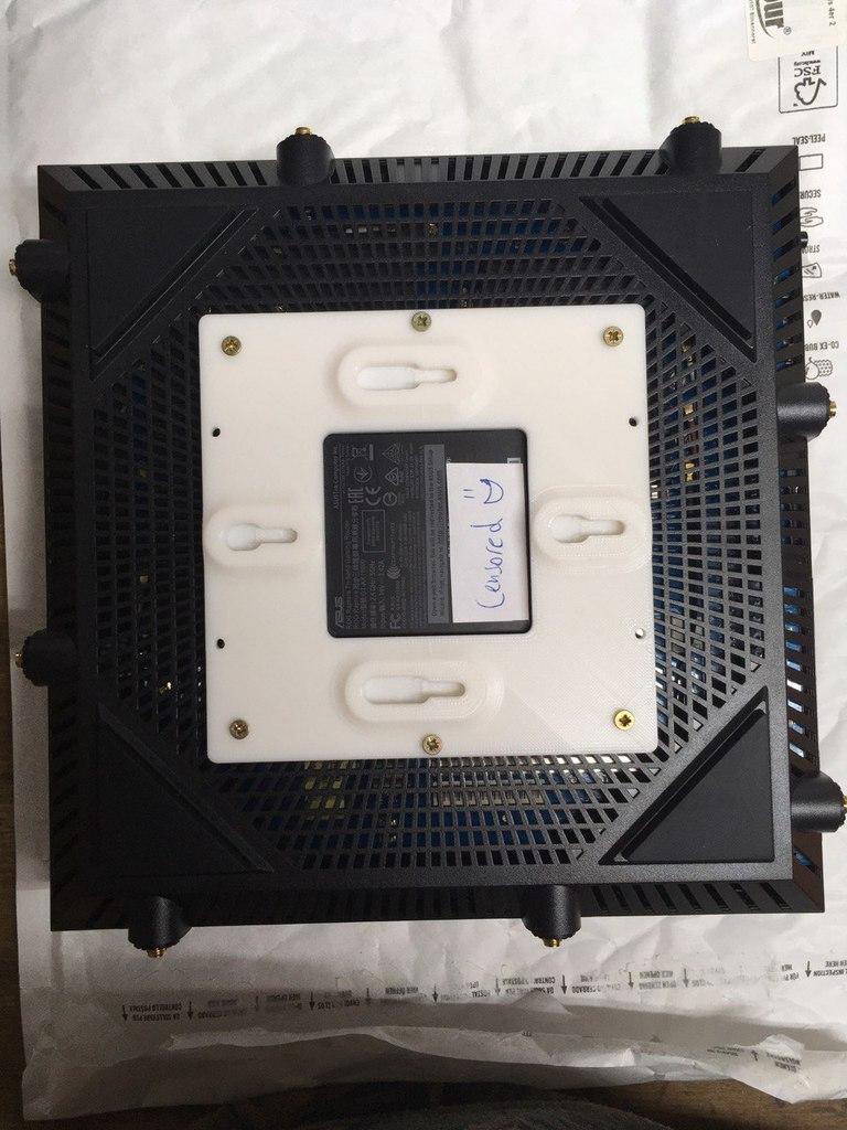 ASUS Router Wall Mount GT-AX11000 RT-AC5300 GT-AC5300 Template 3d model