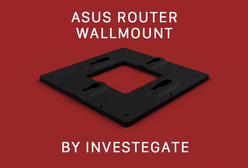 ASUS Router Wall Mount GT-AX11000 RT-AC5300 GT-AC5300 Template 3d model