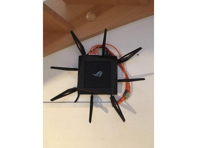 ASUS Router Wall Mount GT-AX11000 RT-AC5300 GT-AC5300 Template 3d model