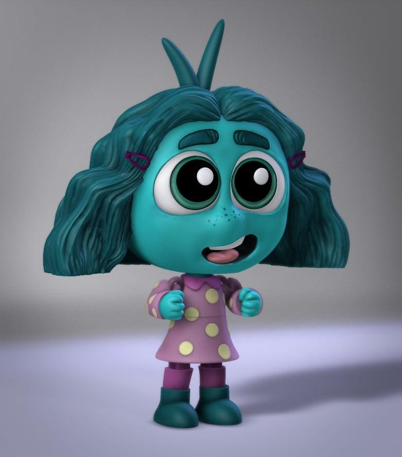 Inside Out Envy Flexi Toy 3d model