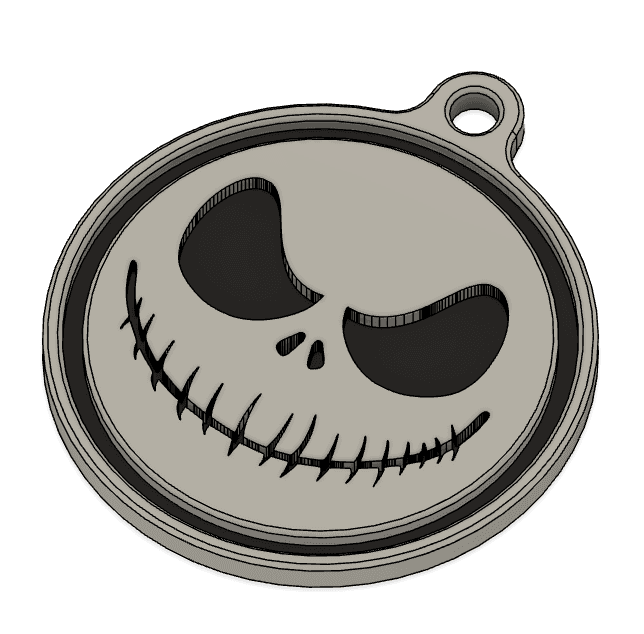 Jack Skellington Keychain 3d model