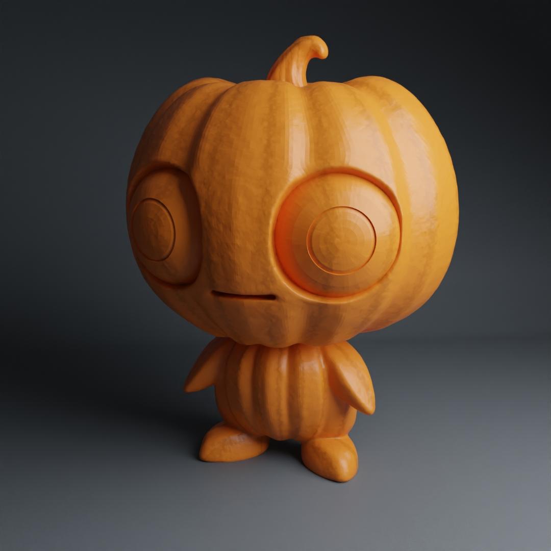 Cute Pumpkin Men 3d model