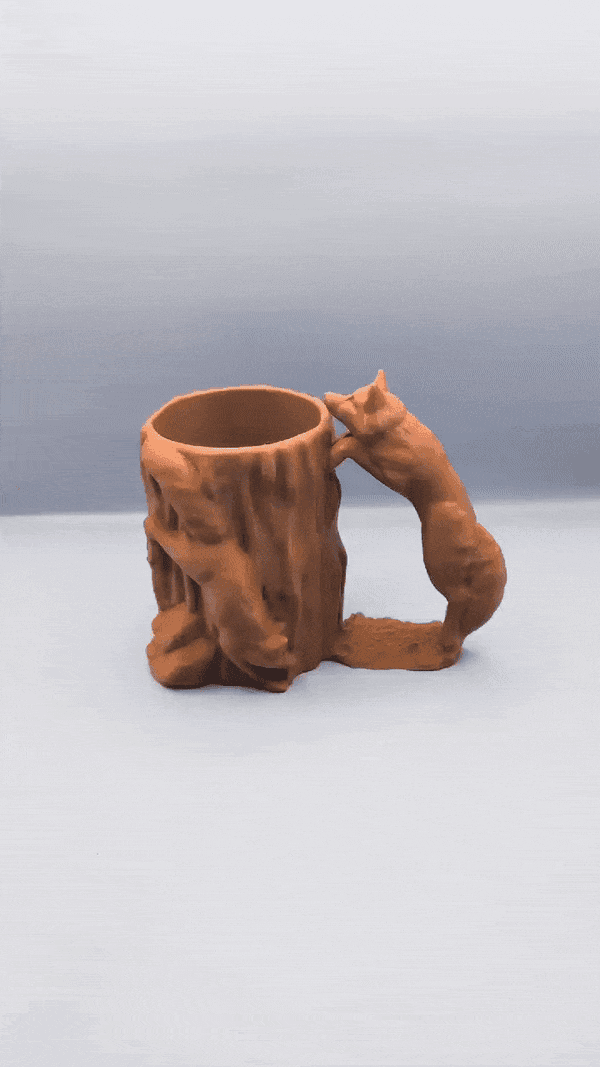 Jumping Fox Can Holder 3d model