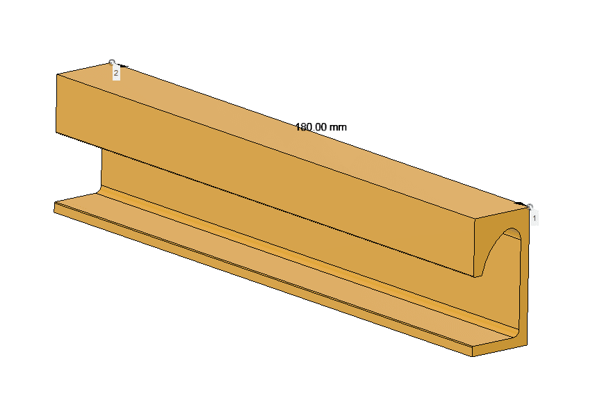 inc ut handle for built-in dishwasher.obj 3d model