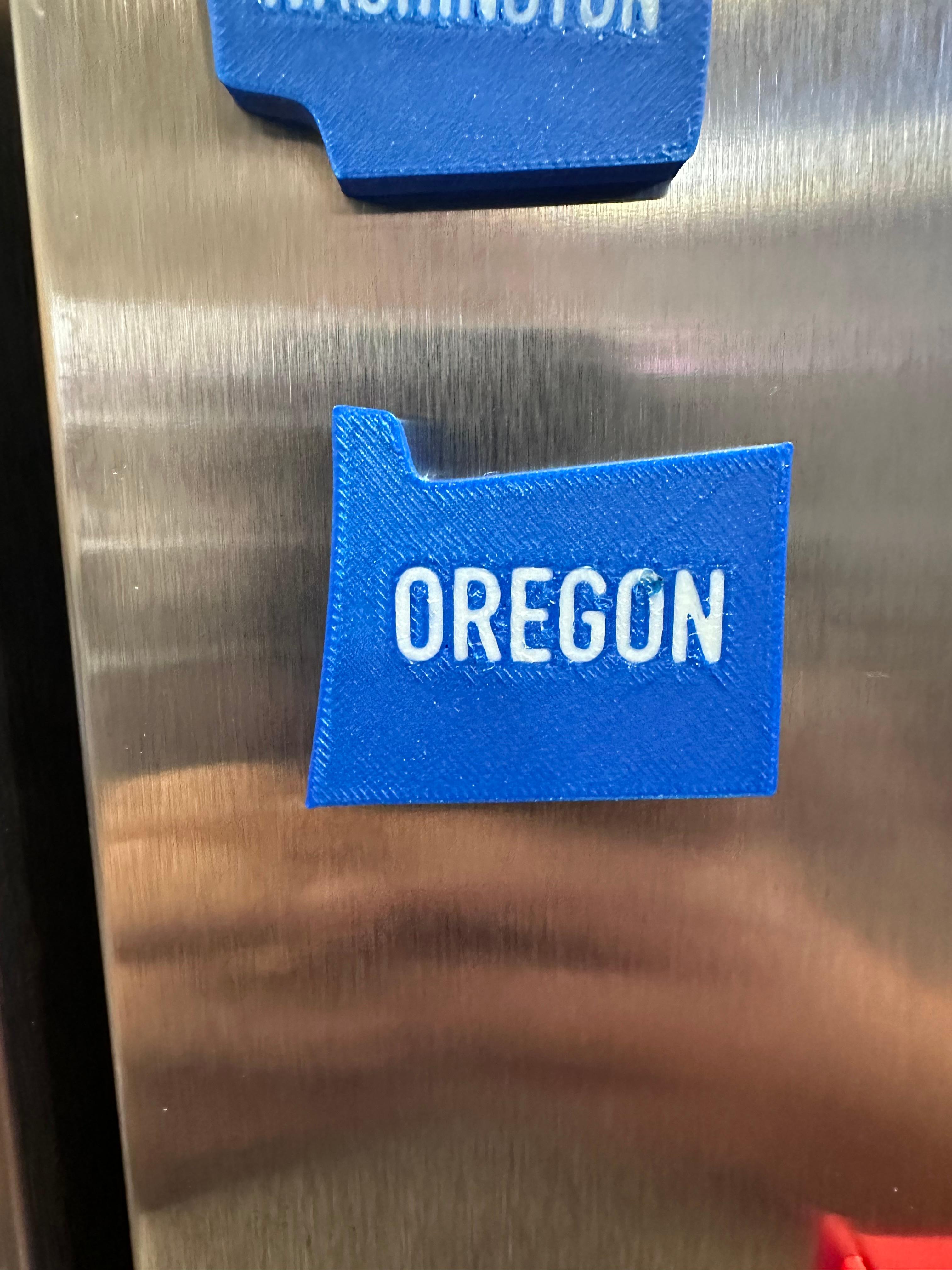 Merica Fridge Magnets - MMU version - OREGON 3d model