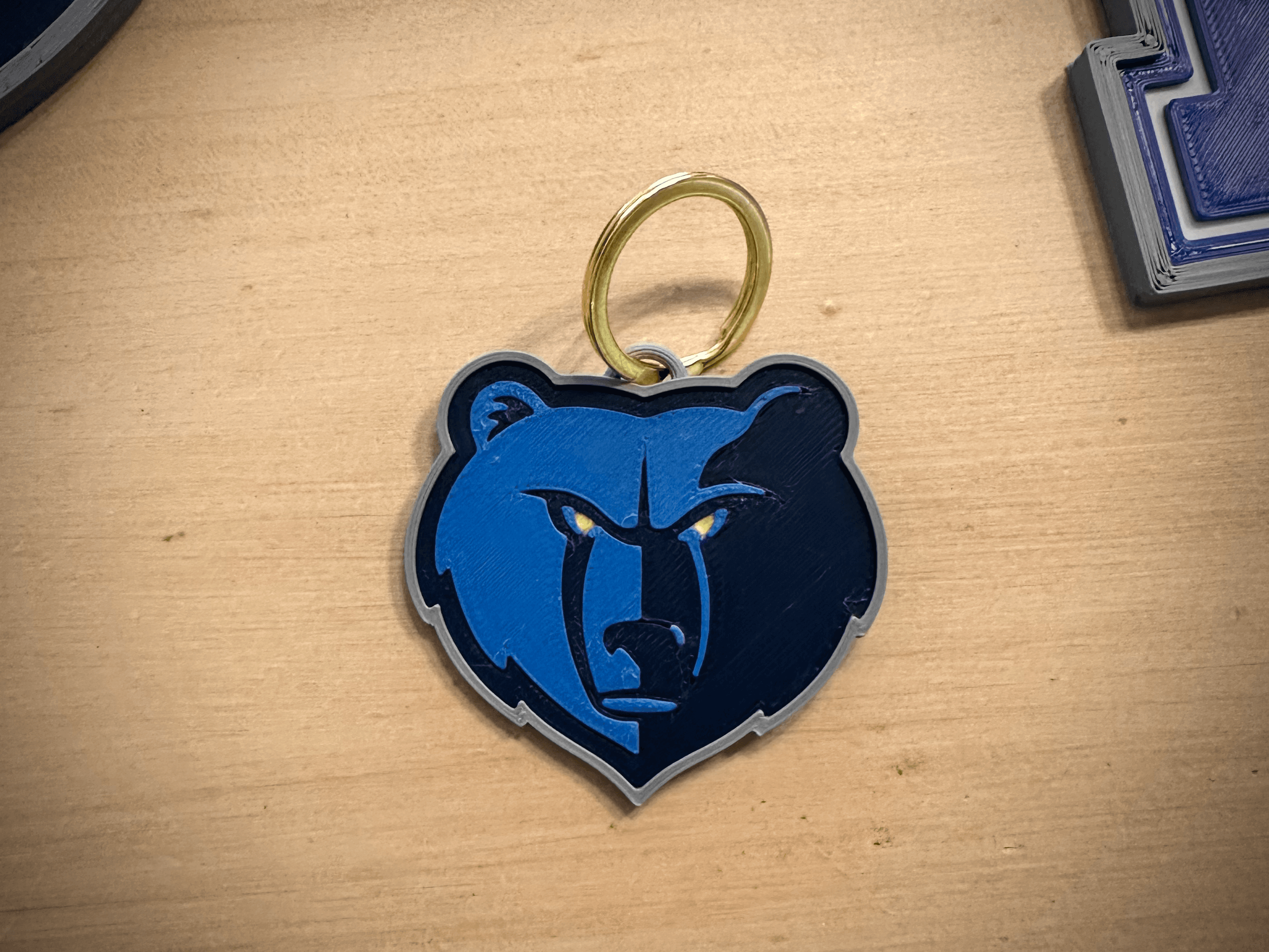 Memphis Grizzlies Keychain - NBA Basketball 3d model