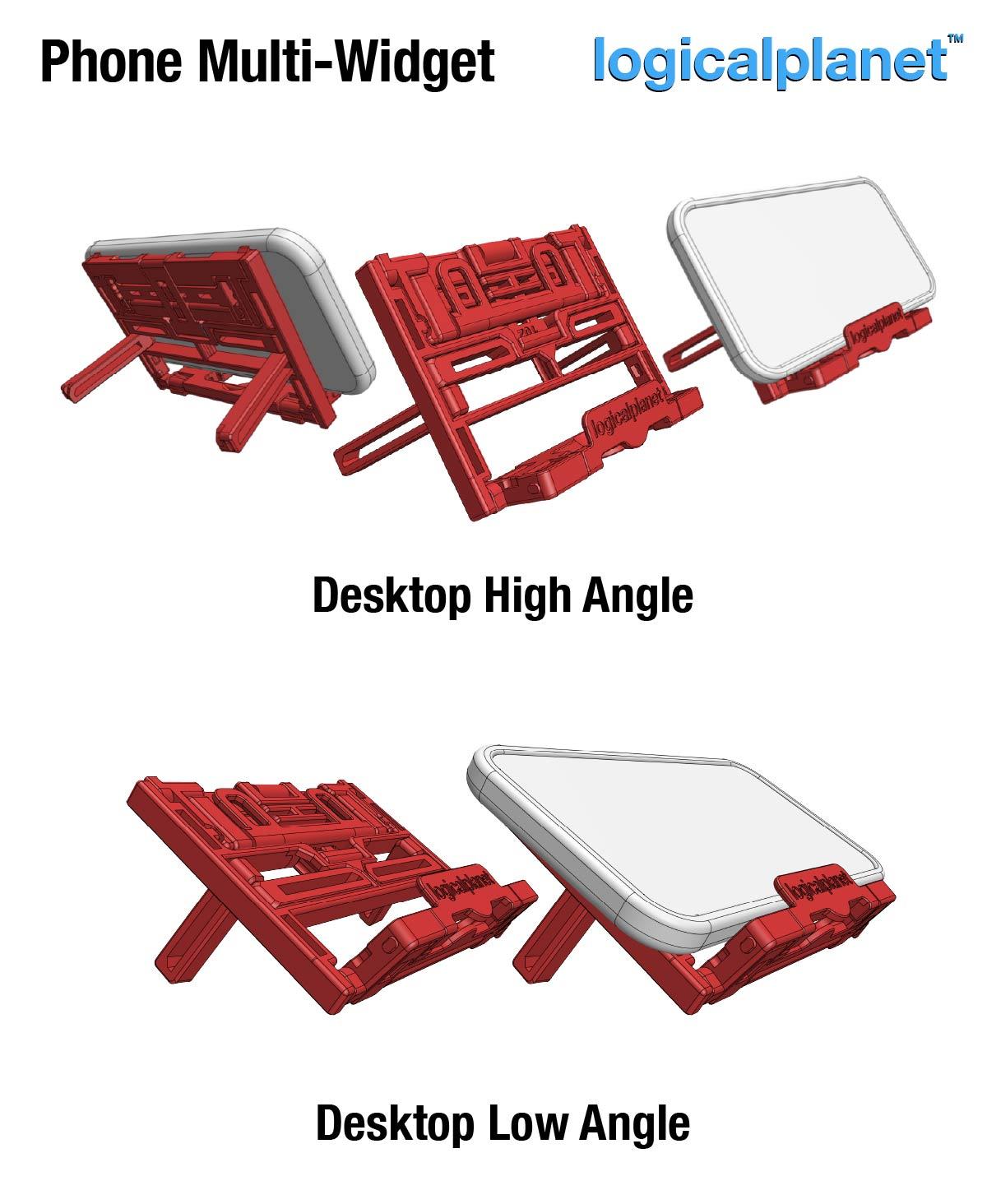 Phone Multi Widget (and Fidget) 3d model