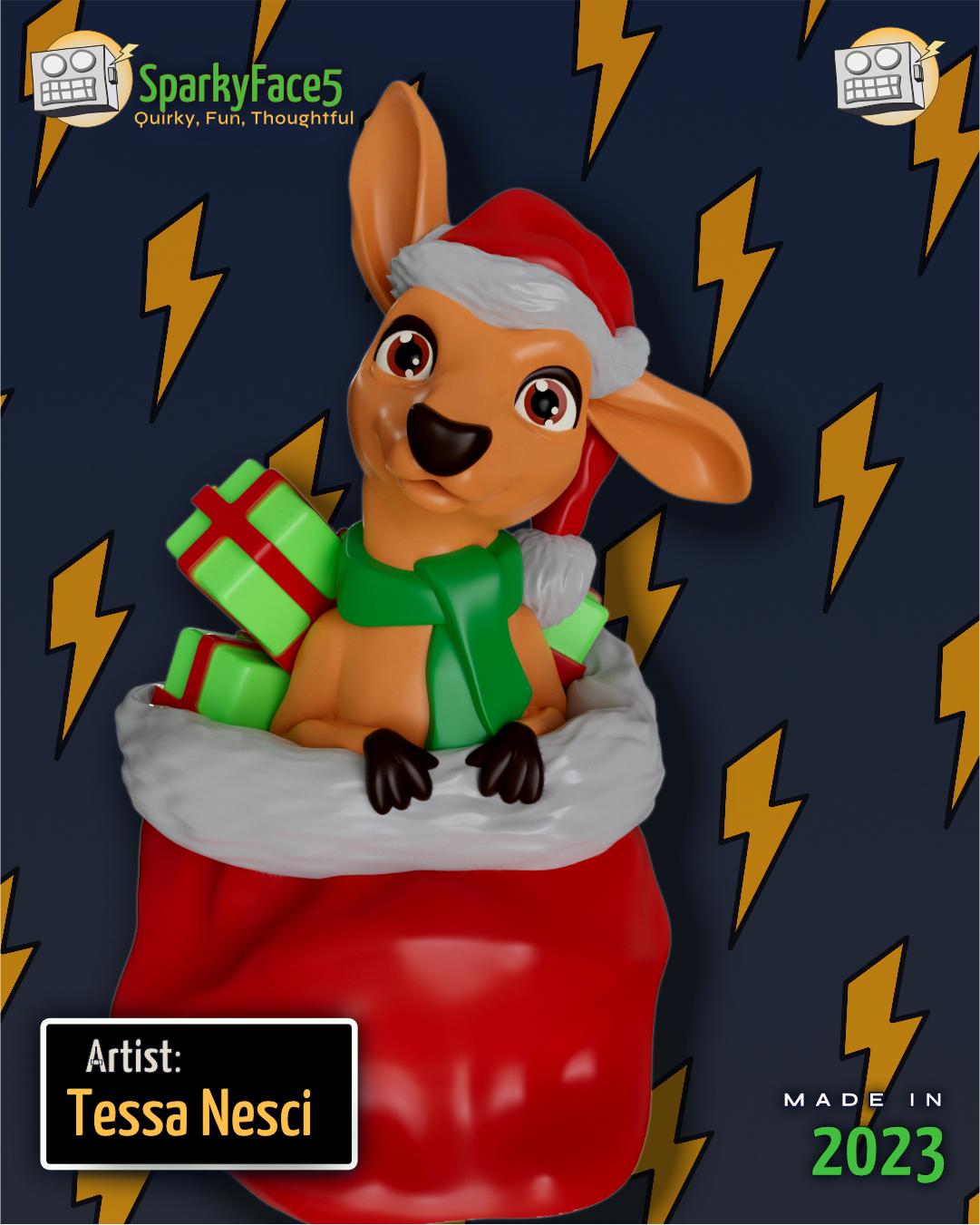 Christmas Joey 3d model