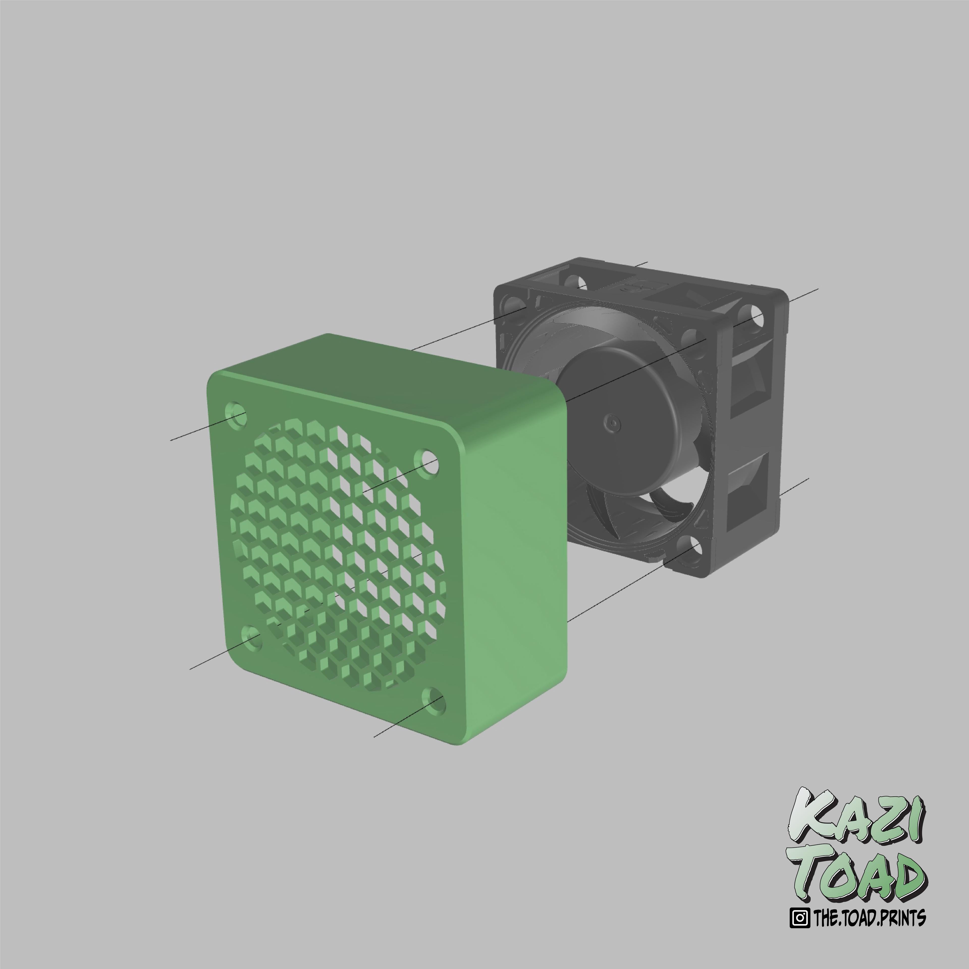 4020 fan cage 3d model