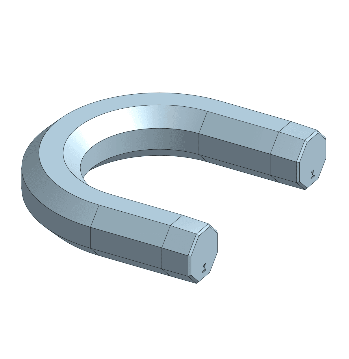 Multiboard Simple - Pushfit U-Bolt 3d model