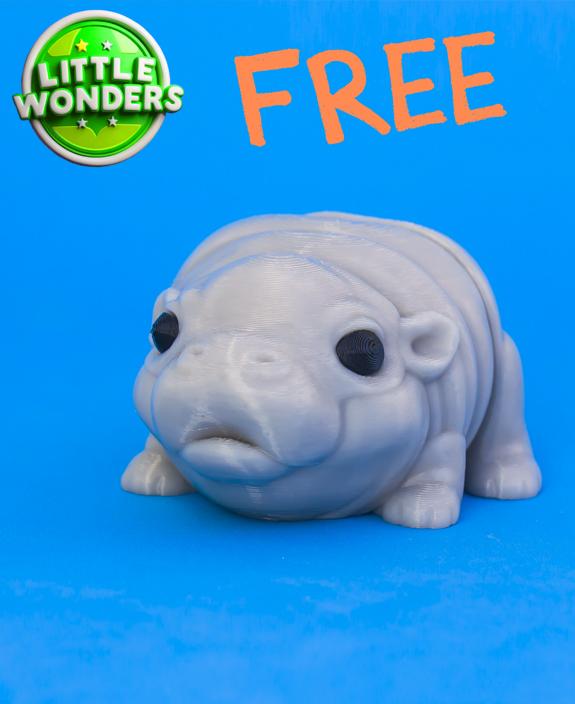 Baby Hippo 3d model