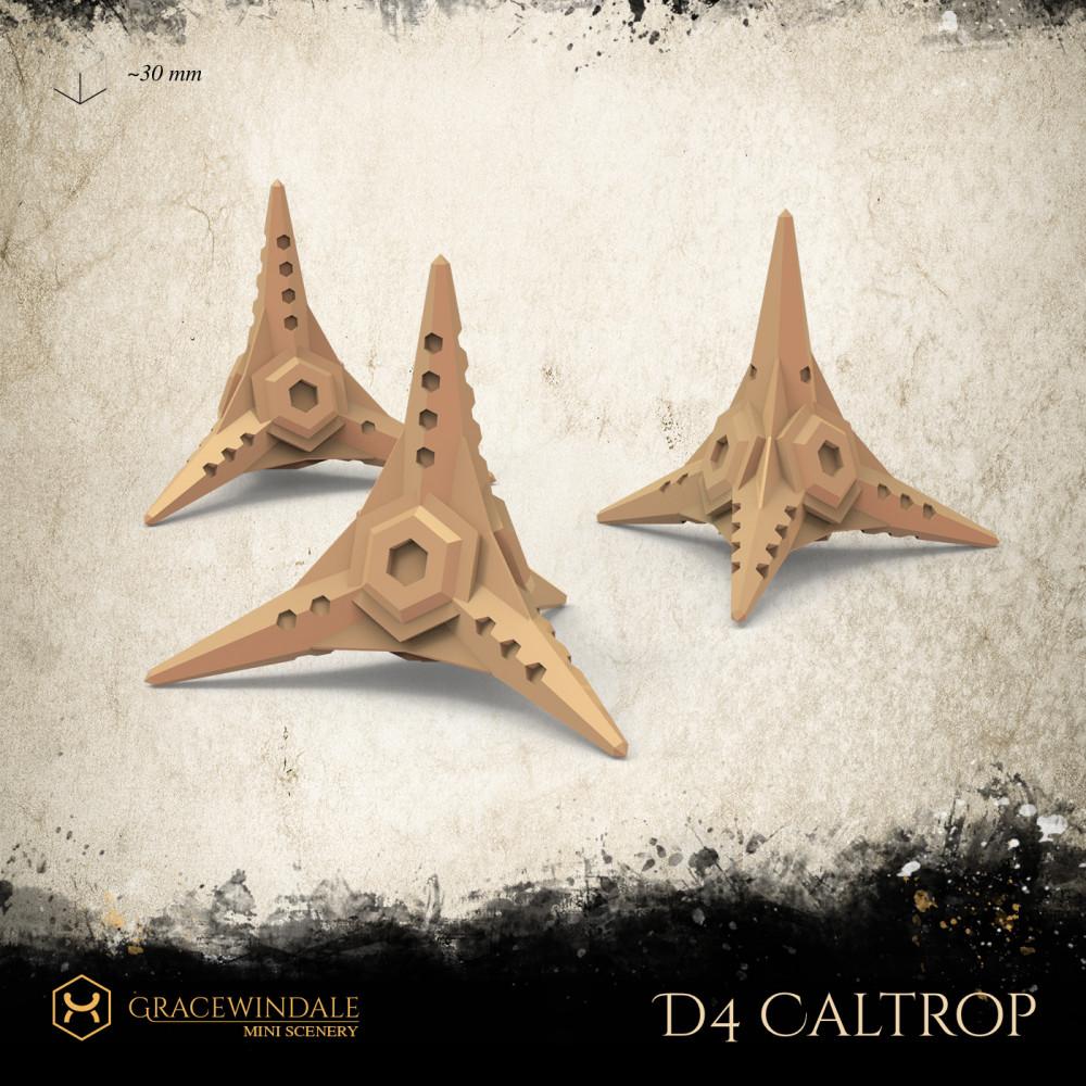 Caltrop D4 Die 3d model