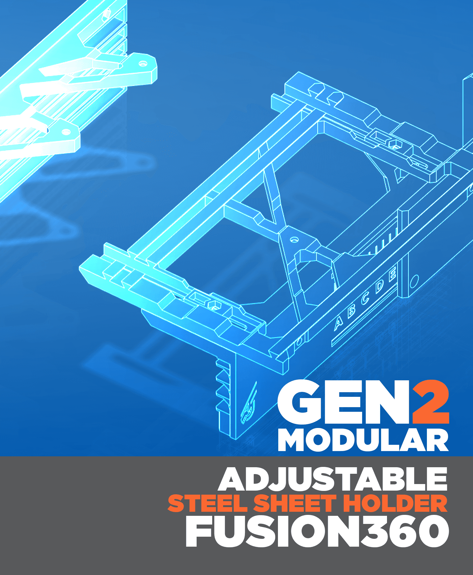 GEN2 Steel Sheet Holder CAD Files 3d model