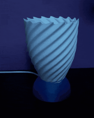 Spiral Touch Lamp - Support Free 3d model