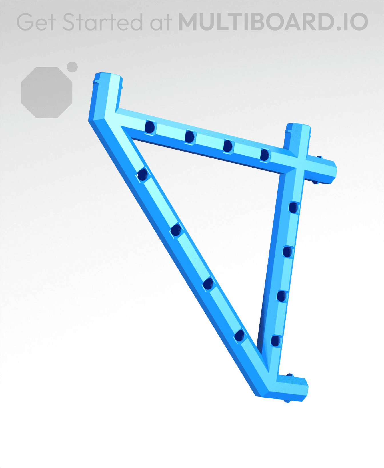 6x6 Push-Fit Bracket 3d model