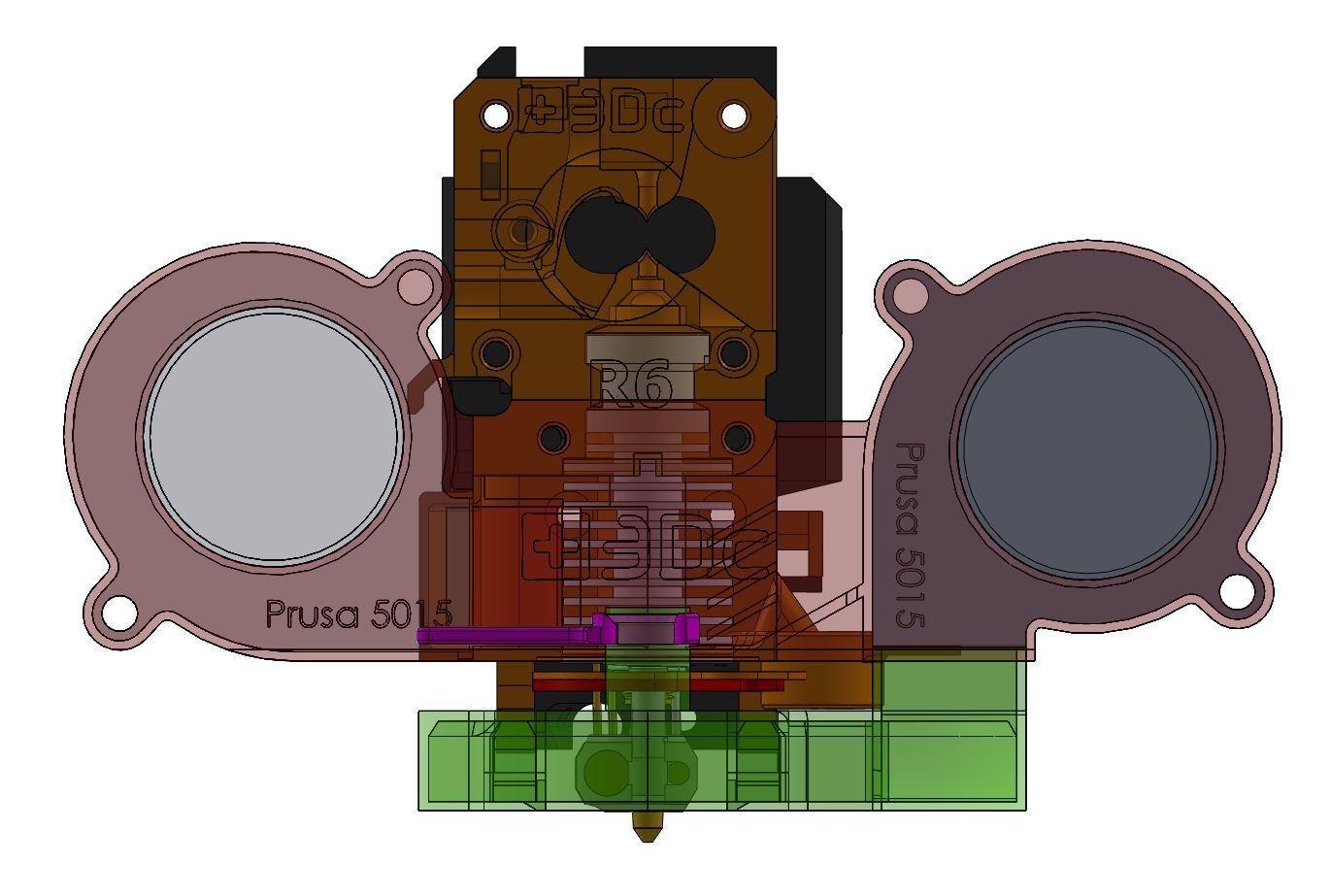 Prusa Swiss3Dc Starlex 22 Twist Hot End Upgrade 3d model