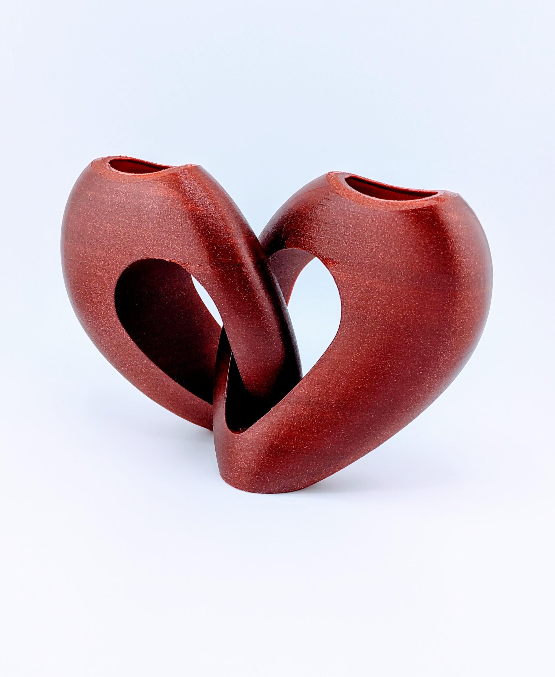 Entwined Heart Vase 3d model