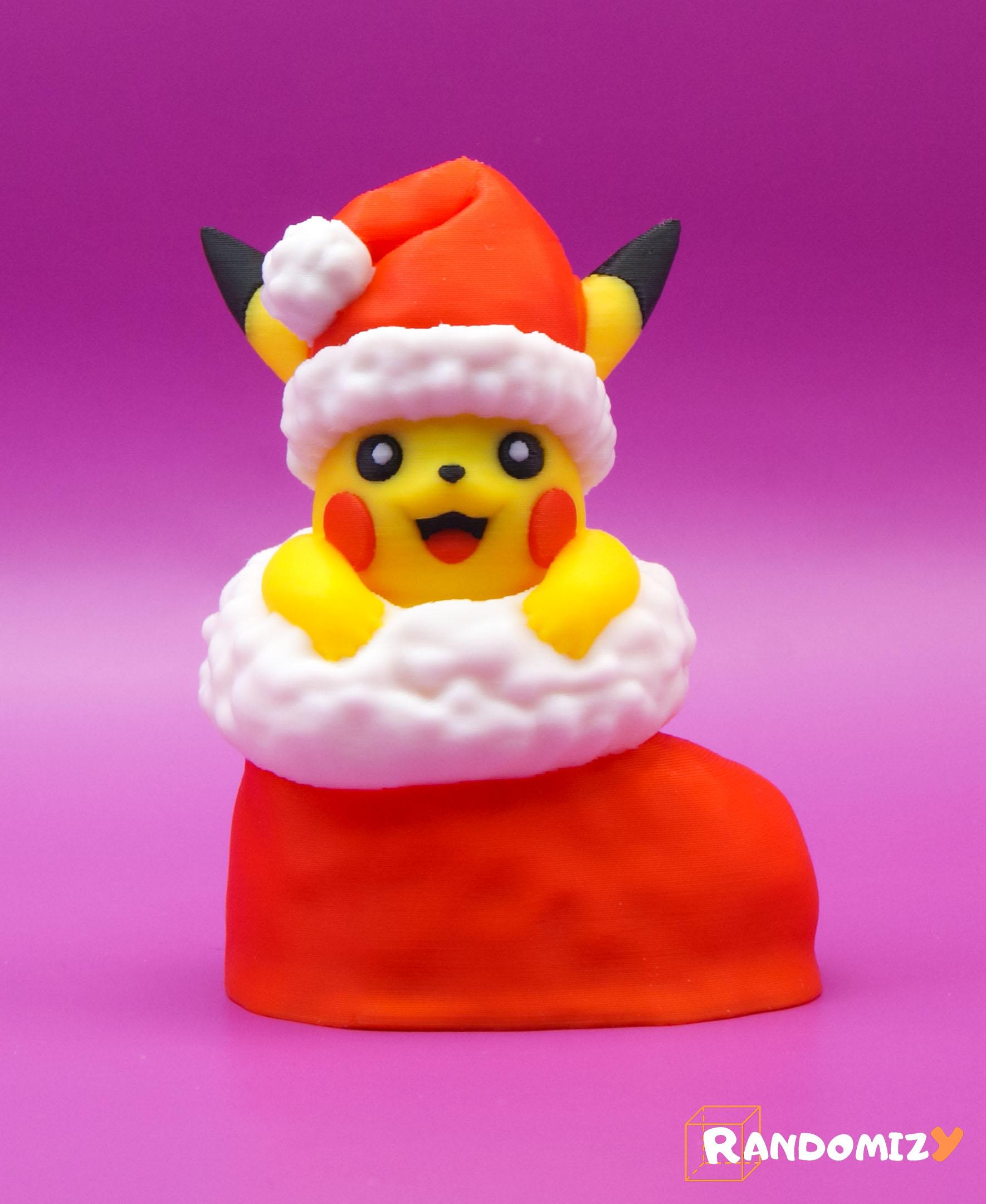 Pikachu in a Christmas Sock_Pose 2 (Normal Sock)(Fanart) 3d model