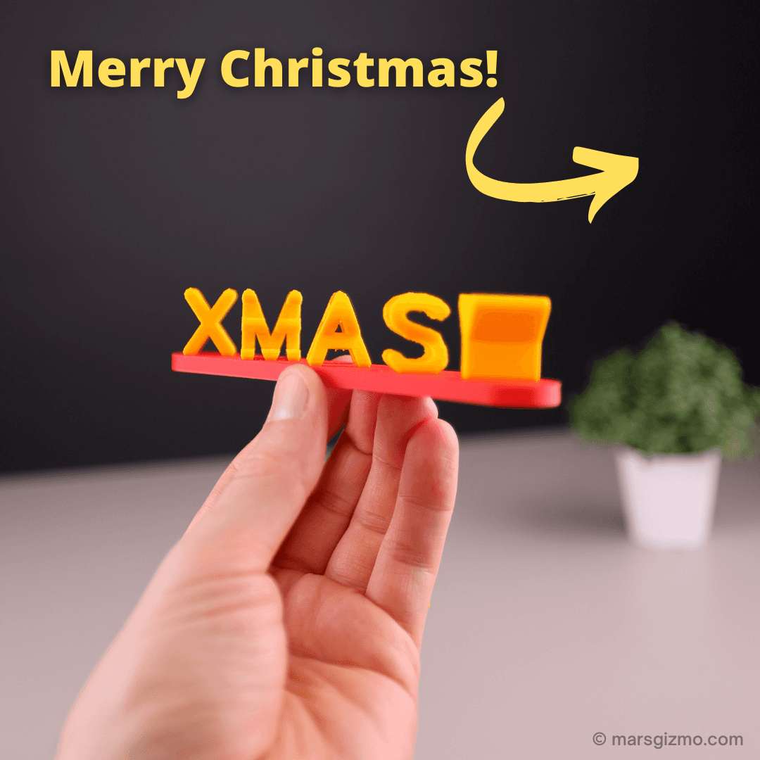 MERRY XMAS dual text illusion  - My Youtube: http://youtube.com/marsgizmo

My website: https://www.marsgizmo.com - 3d model