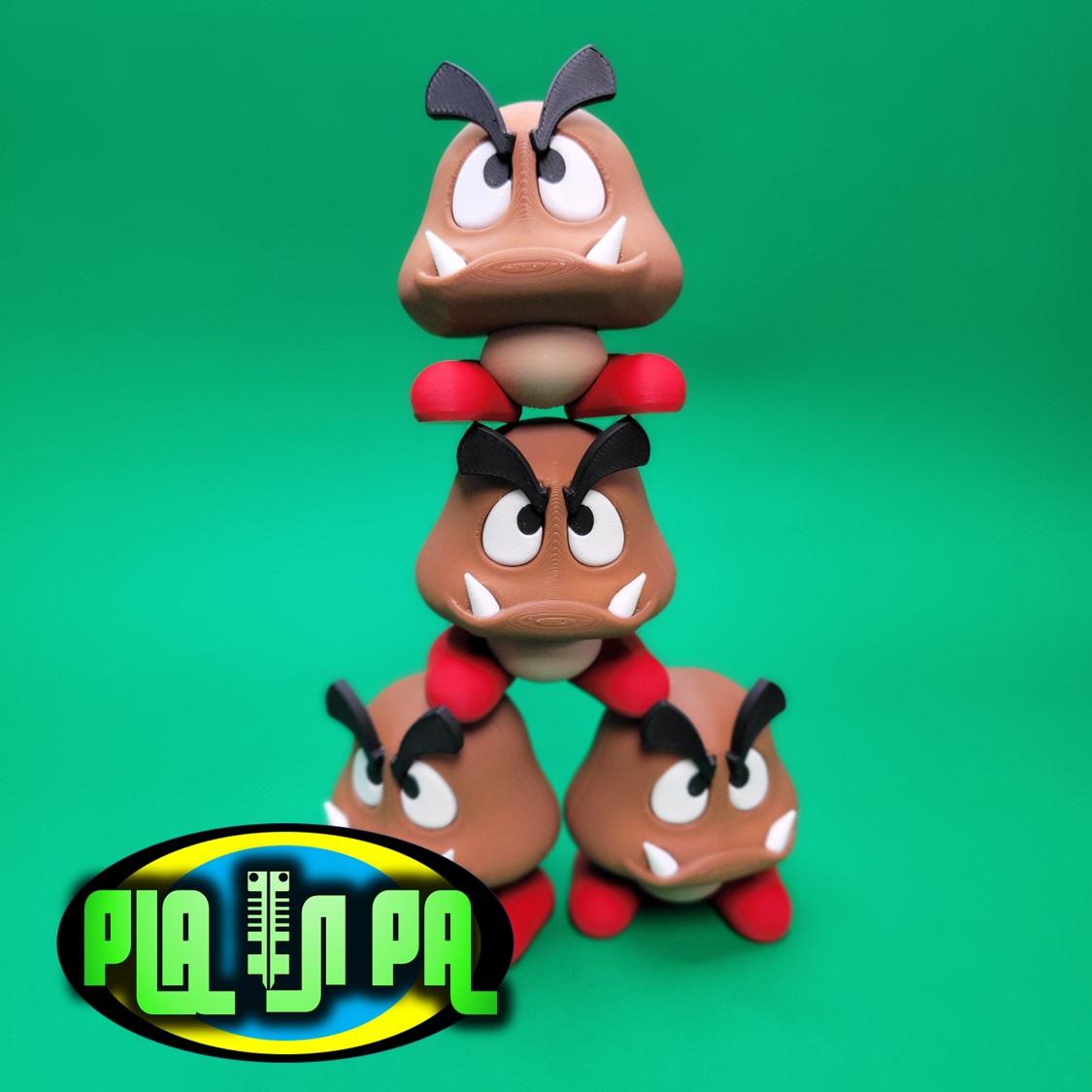 Paper Goomba – Multi Part 3d model