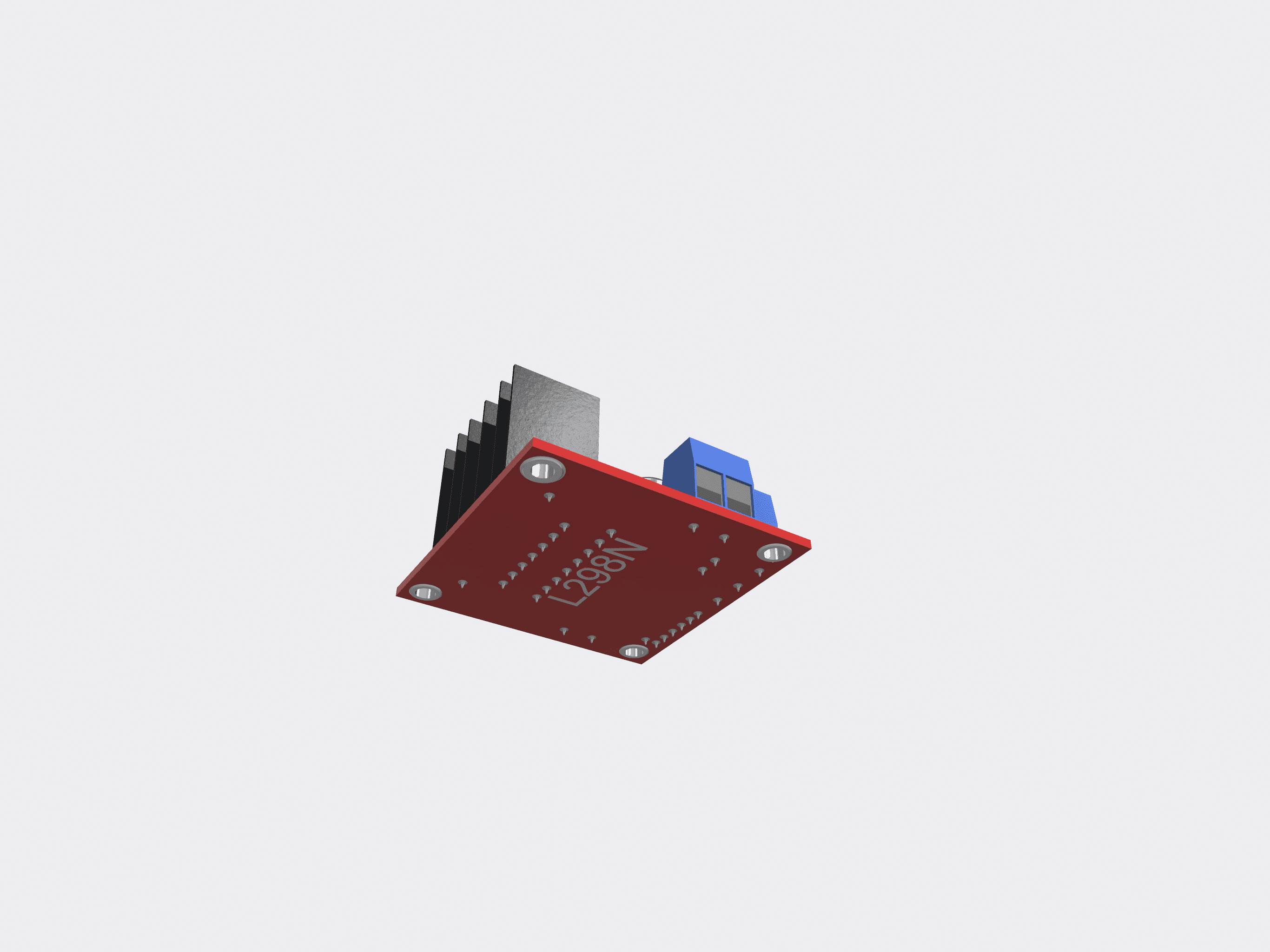 L298N Driver 3d model