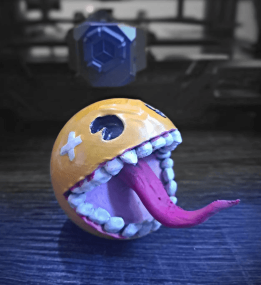 Angry pacman 3d model