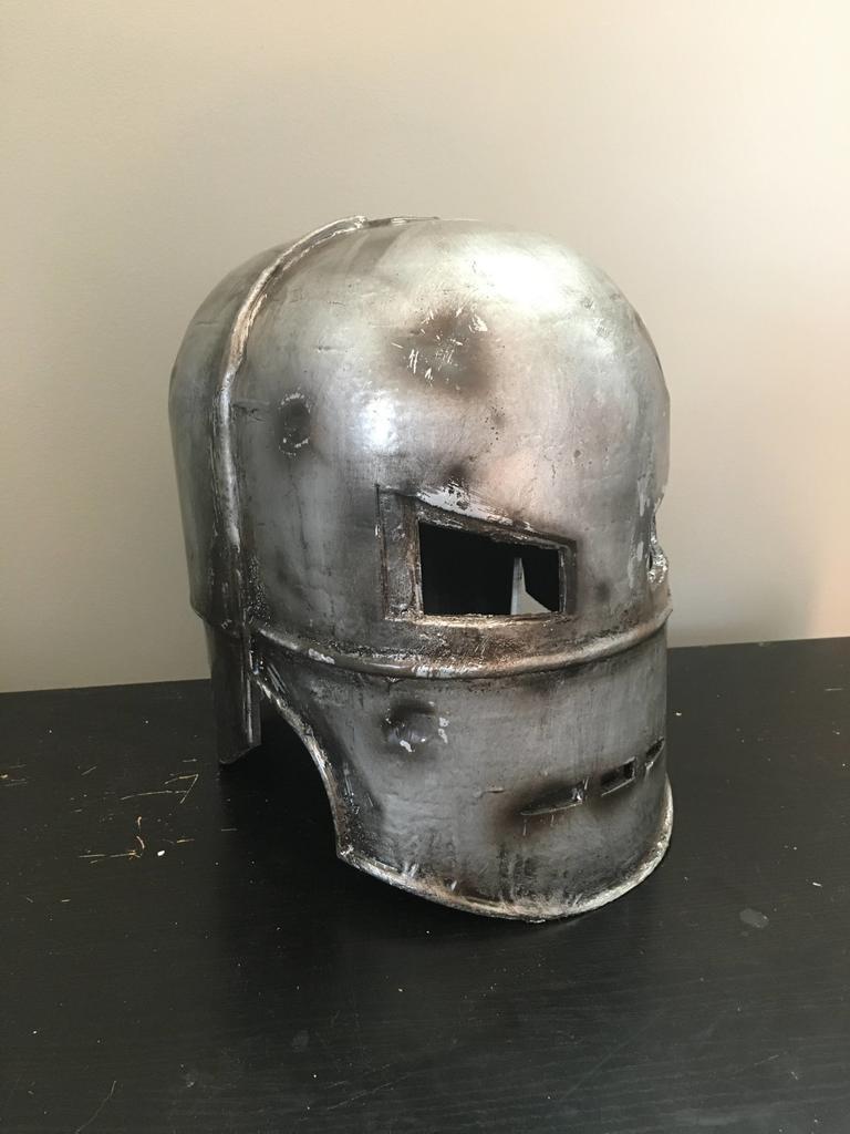 Iron Man MK 1 Helmet Weathed 3d model