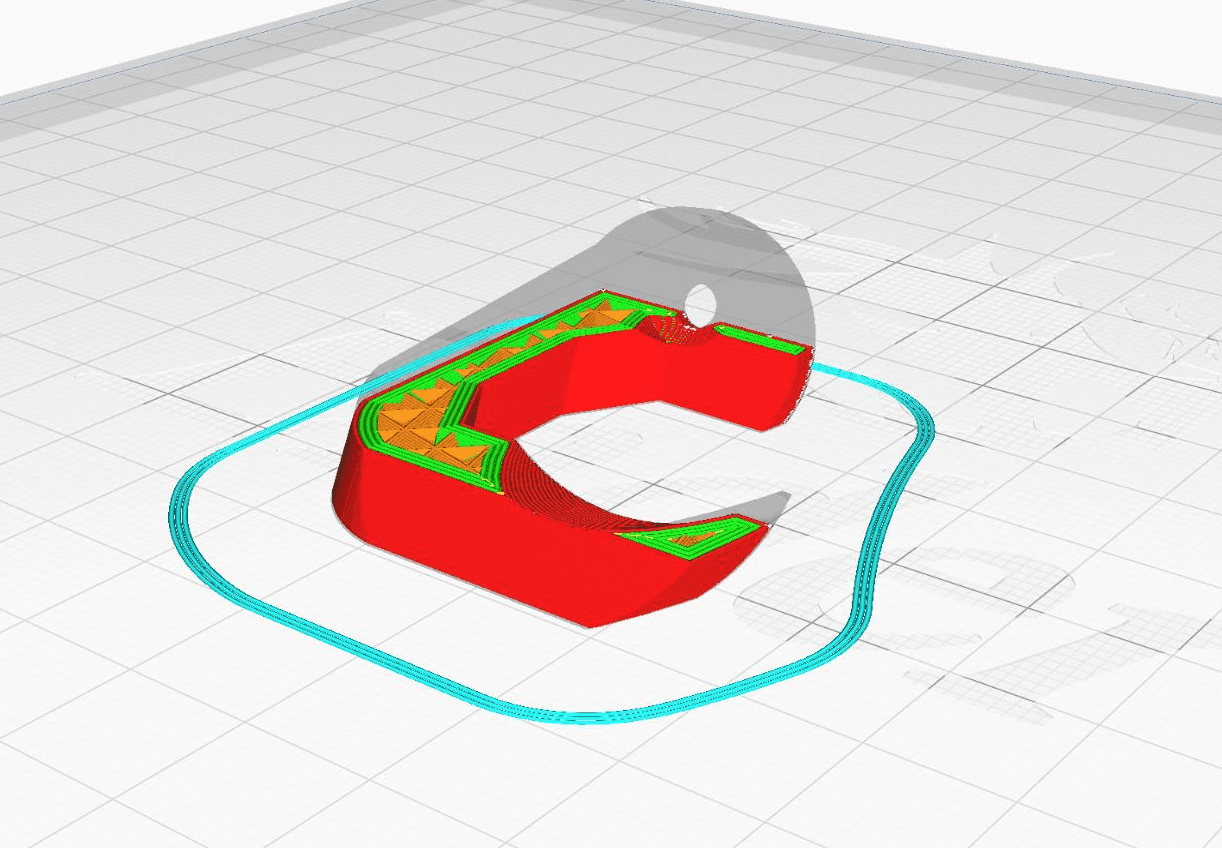 FPV drone wall motor hanger 3d model