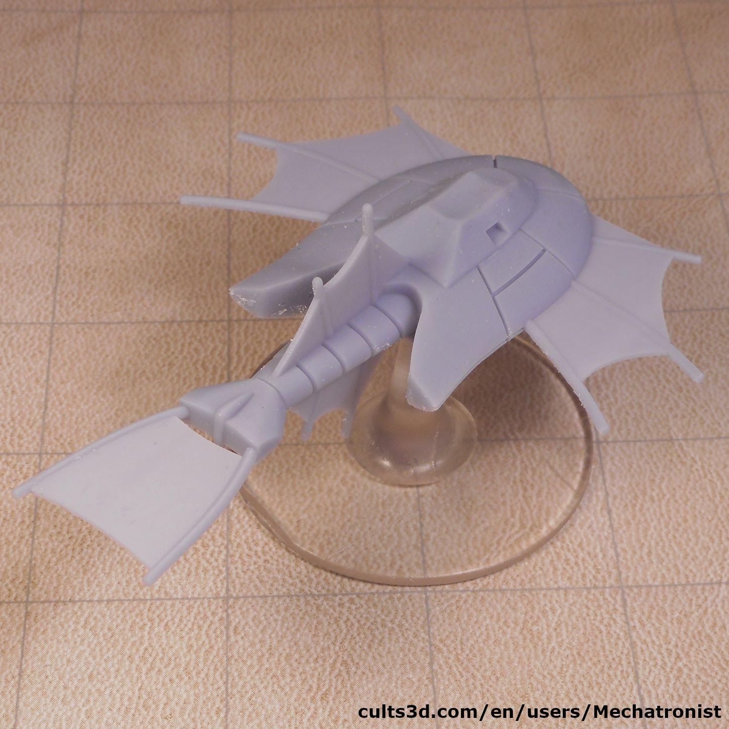 Triop Spelljammer Ship Miniature from dnd 2e 3d model