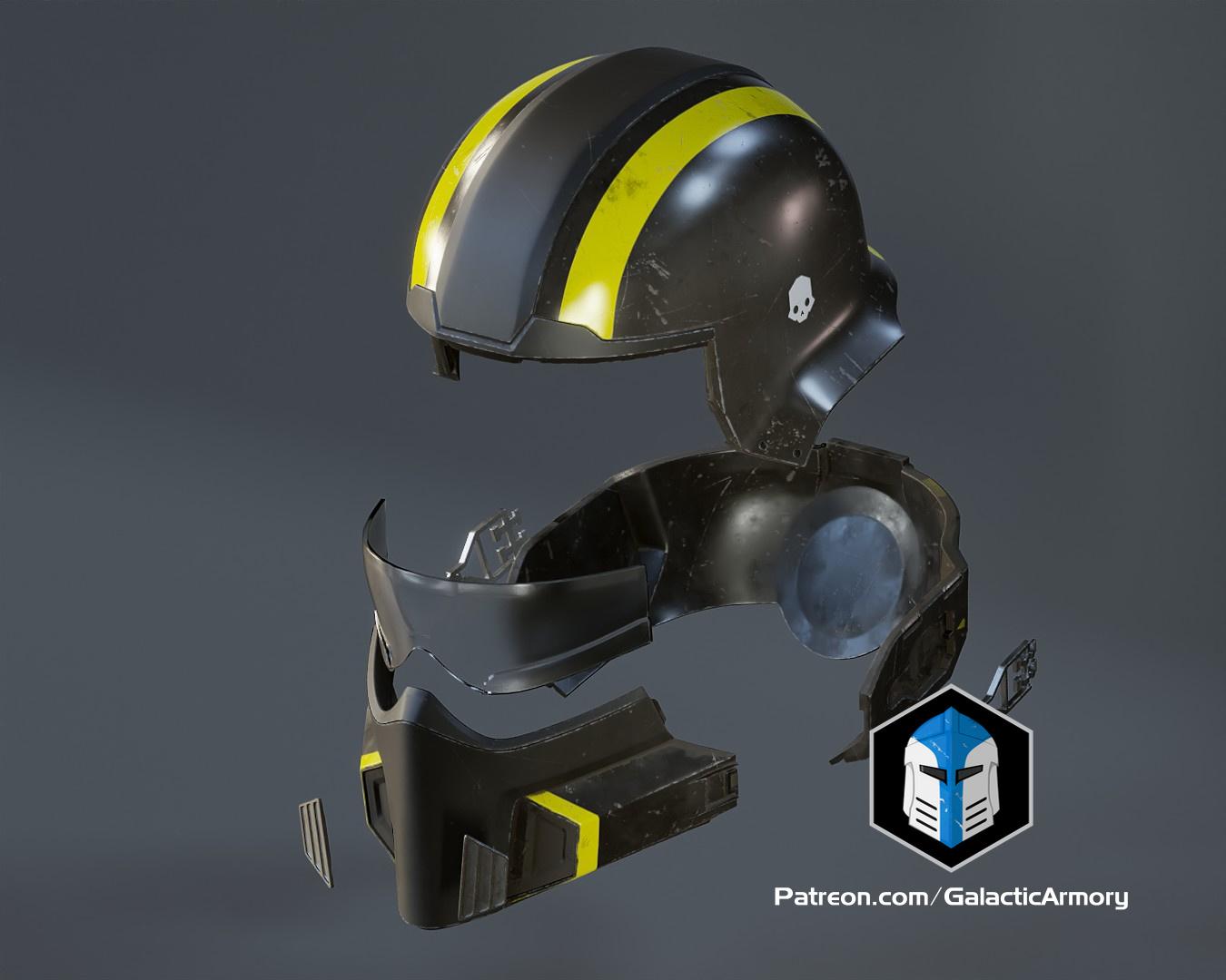 Helldivers 2 Helmet - B-01 Tactical - 3D Print Files 3d model