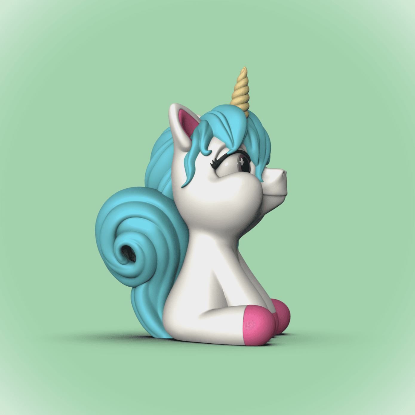 Cute Unicorn -V2 (NO SUPPORTS) 3d model