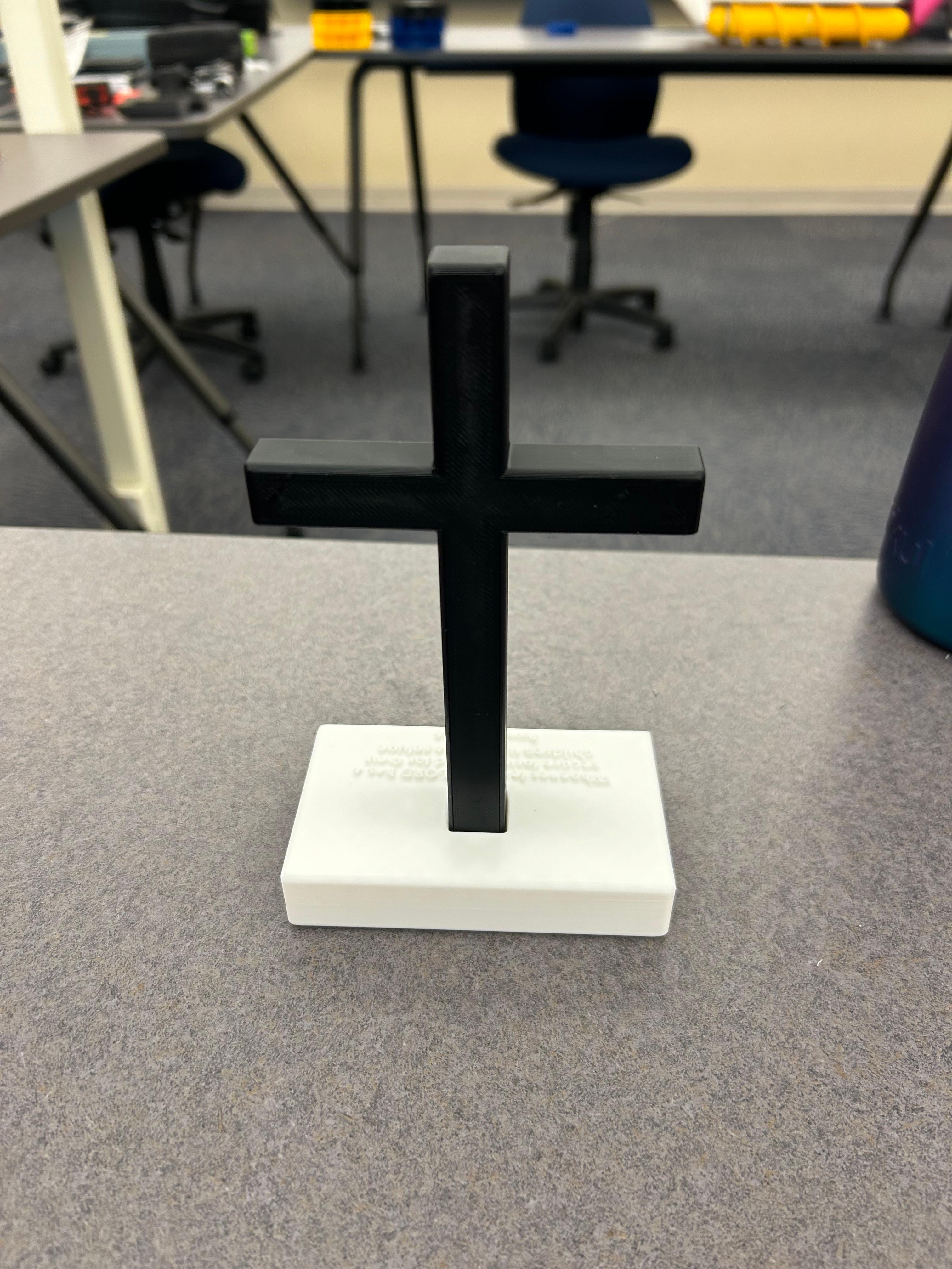 Alpha and Omega Cross with Base 3d model